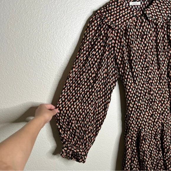 Doen Camden Dress in Sable Hyde Park Floral extra small